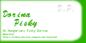 dorina pisky business card